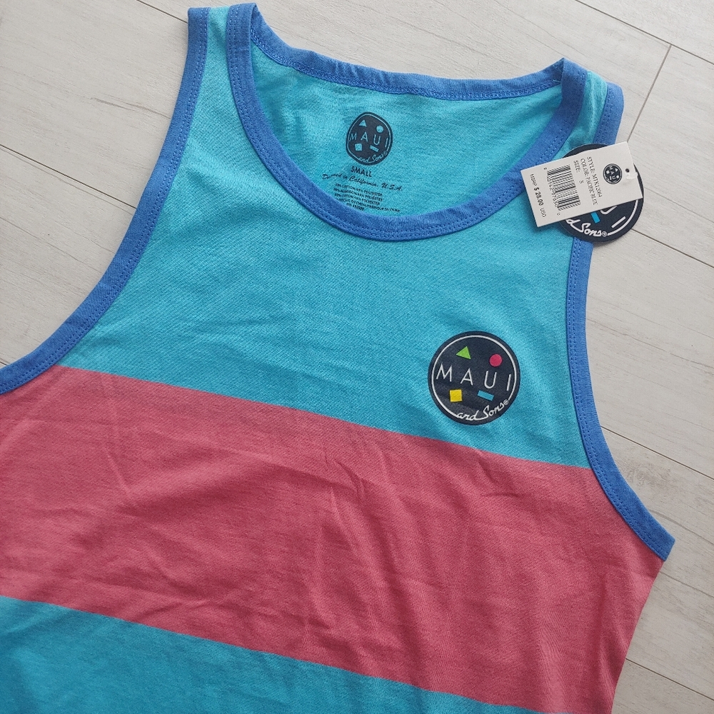 MAUI and Sons NEW Advantage Center Stripe Tank
